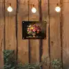 Kleuren - Boeket - Vaas - Hout tuinposter los doek klein -sfeer1