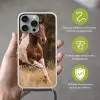 Paard - Bruin - Gras Hoesje iPhone 16 Pro Max met koord klein -sfeer2_NL