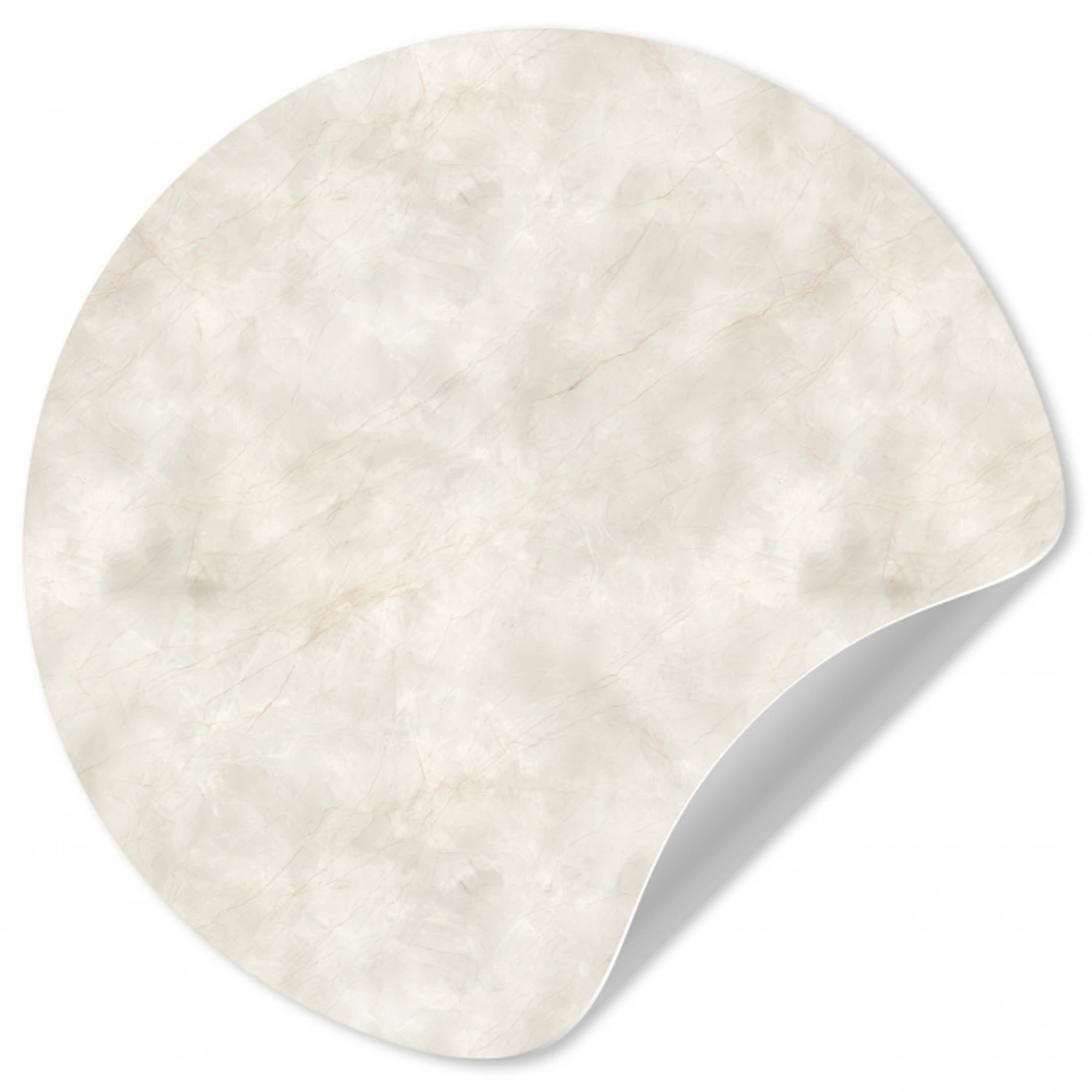 Crèmebeige - Marmer - Aders Wandcirkel behangsticker klein 186 -3d