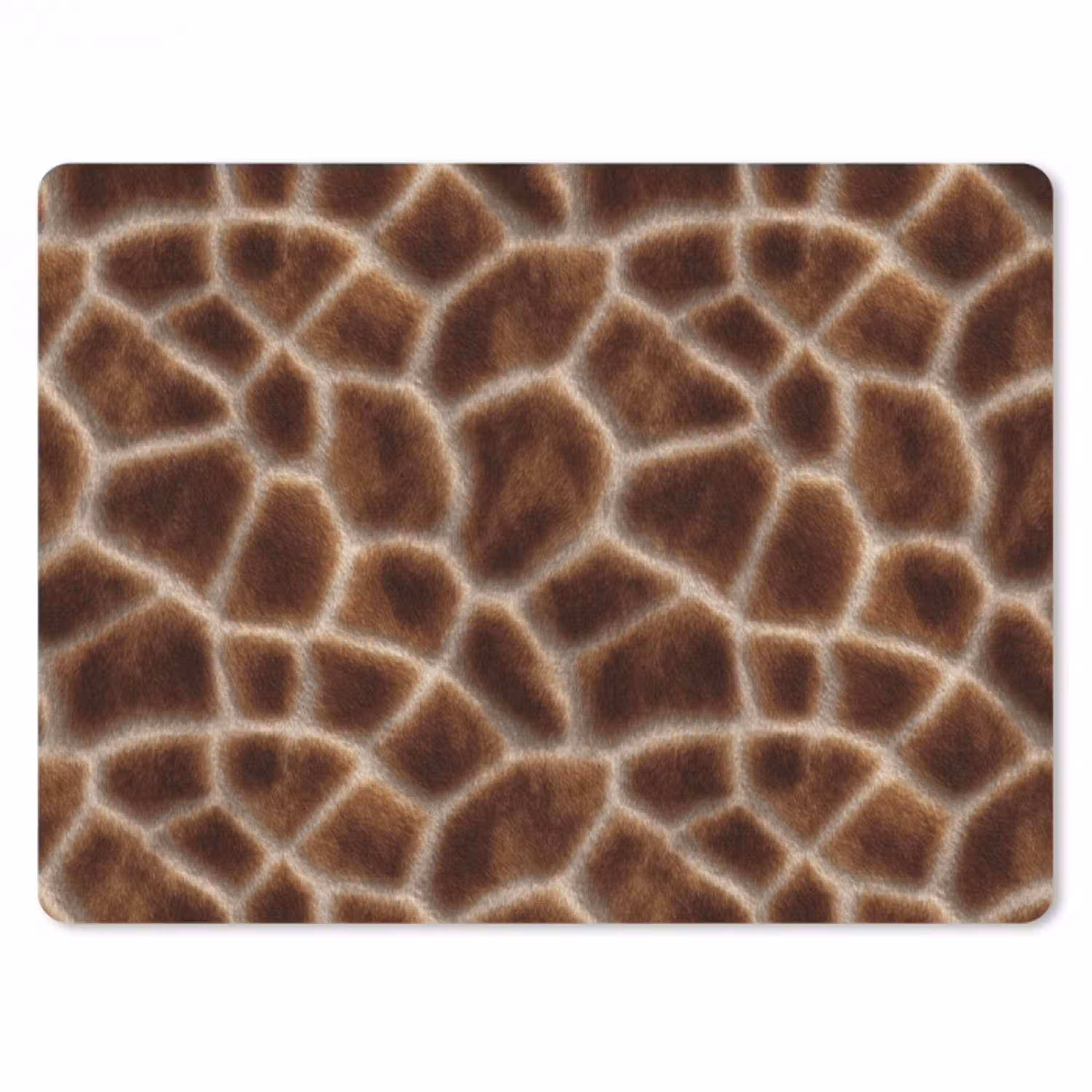 Giraf - Vacht - Bruin muismat rubber klein 262 -3d
