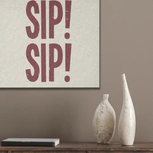 Japandi - Vintage - Decoratie - Rood PET vilt klein -sfeer6_closeup