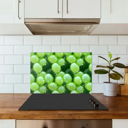 Druiven - Groen - Druppels keuken achterwand spatscherm klein 900 -sfeer2