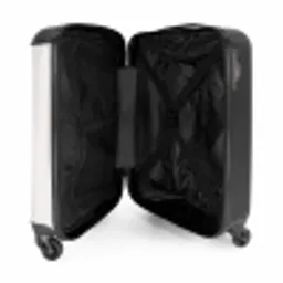 Prinses met zwart jurkje NBS - Handbagage koffer - Kinderen Unisex middel -binnenkant