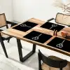 Schaar - Delfts blauw - Zwart Placemat vinyl groot -zzsfeer4_Kitchenyeah-website