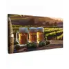 Bier - Hop - Landschap Tuinposter op houten frame 2 cm dik xxl -3d