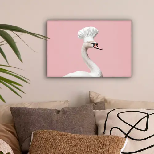 Zwaan - Koksmuts - Mooi - Klassiek canvas 2cm klein -sfeer1