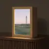 Vuurtoren - Duinlandschap - Zee Light Box met kabel (Tafellamp) klein -z3d_website
