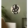 Cirkels - Lijnen - Vormen - Zwart Wandcirkel kunststof plaat 5mm dik klein -sfeer3