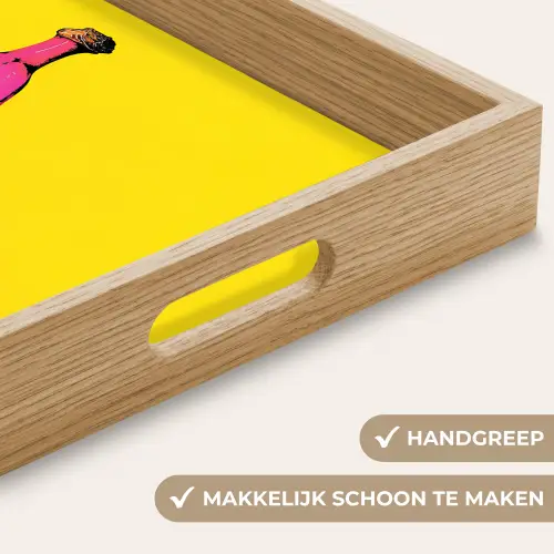 Banaan - Grafisch - Geel Dienblad Rechthoek middel -USP_HandgreepNL