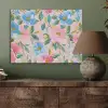 Blauw - Roze - Bloemen PET vilt klein -sfeer2