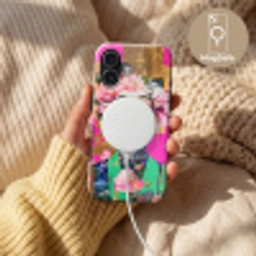 Bloemenkroon - Goud - Vrouw - Portret Toughcase MagSafe Apple iPhone 17 klein -USP_MagsafeV