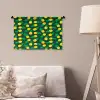 Donkergroen - Ananas - Bladeren Wandkleed katoen klein 269 -sfeer4