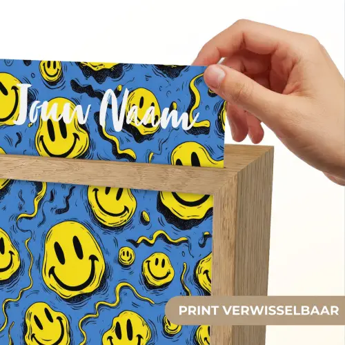 Smileys - Geel - Blauw Light Box met kabel (Kinderlampje) klein -USP_websiteprintNL