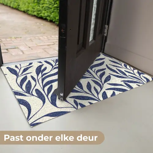 Bladeren - Klimop - Donkerblauw Deurmat klein -USP_NL