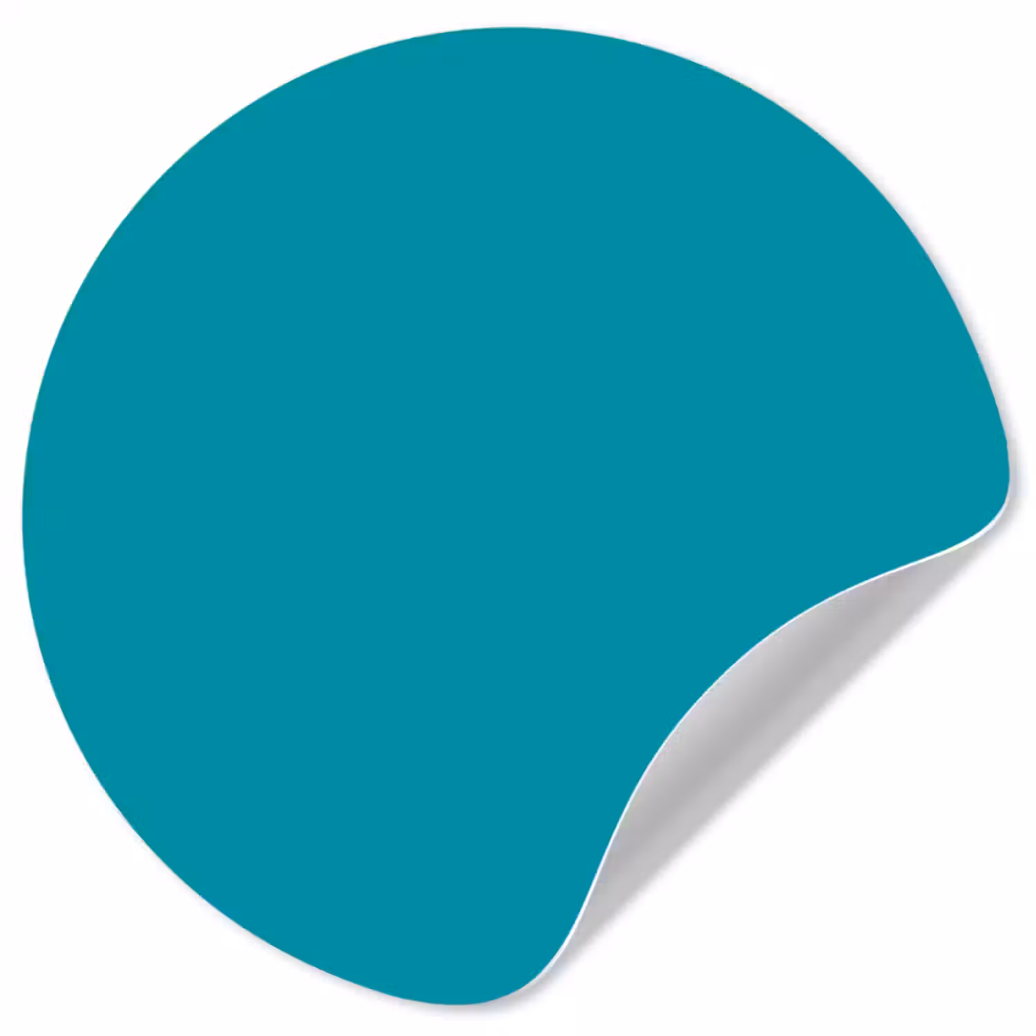 Behangcirkel - Blauw - Effen kleur