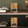 Vrouw - Bril - Strik - Retro Light Box met kabel (Tafellamp) klein -sfeer3
