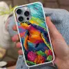 Koraal - Schildpad - Abstract - Water Hoesje iPhone 16 Pro Max met koord klein -sfeer3