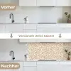 Minimalistisch - Patroon - Terracotta keuken achterwand 2 middel 871 -voor-na_DE