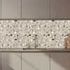 Terrazzo - Patroon - Groen keuken achterwand 2 middel 871 zz_3dshopping
