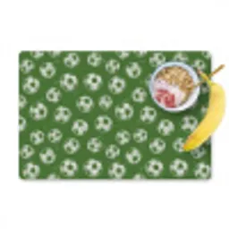 Voetbal - Sport - Groen Placemat vinyl groot 368 -zzzproduct_Kitchenyeah-website