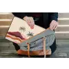 Palmbomen - Abstract - Zon - Heuvels laptophoes neopreen klein -tas