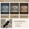 Cirkel - Ringen - Steen - Tinten Light Box met batterij (Wandlamp) middel -USP_lichtkleurNL