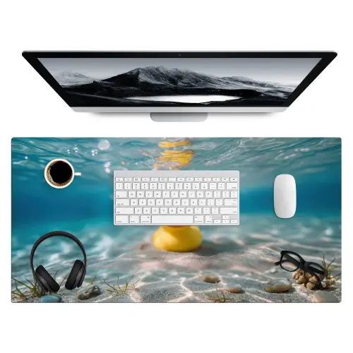 Duikbril - Eend - Water Muismat XXL klein -3d