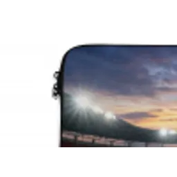 Voetbal - Stadion - Sport - Groen laptophoes neopreen klein -detail