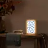 Vlinder - Bloemen - Blauw Light Box met kabel (Tafellamp) klein 925 -sfeer4