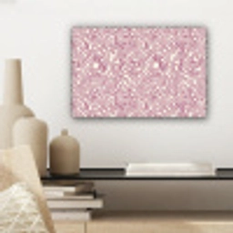 Kronkelende lijn - Magenta - Crème canvas 2cm klein 34 -sfeer6