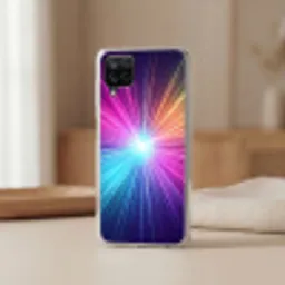 Abstract - Light - Burst - Modern - Colorful Telefoonhoesje Samsung Galaxy A12 klein -sfeer2