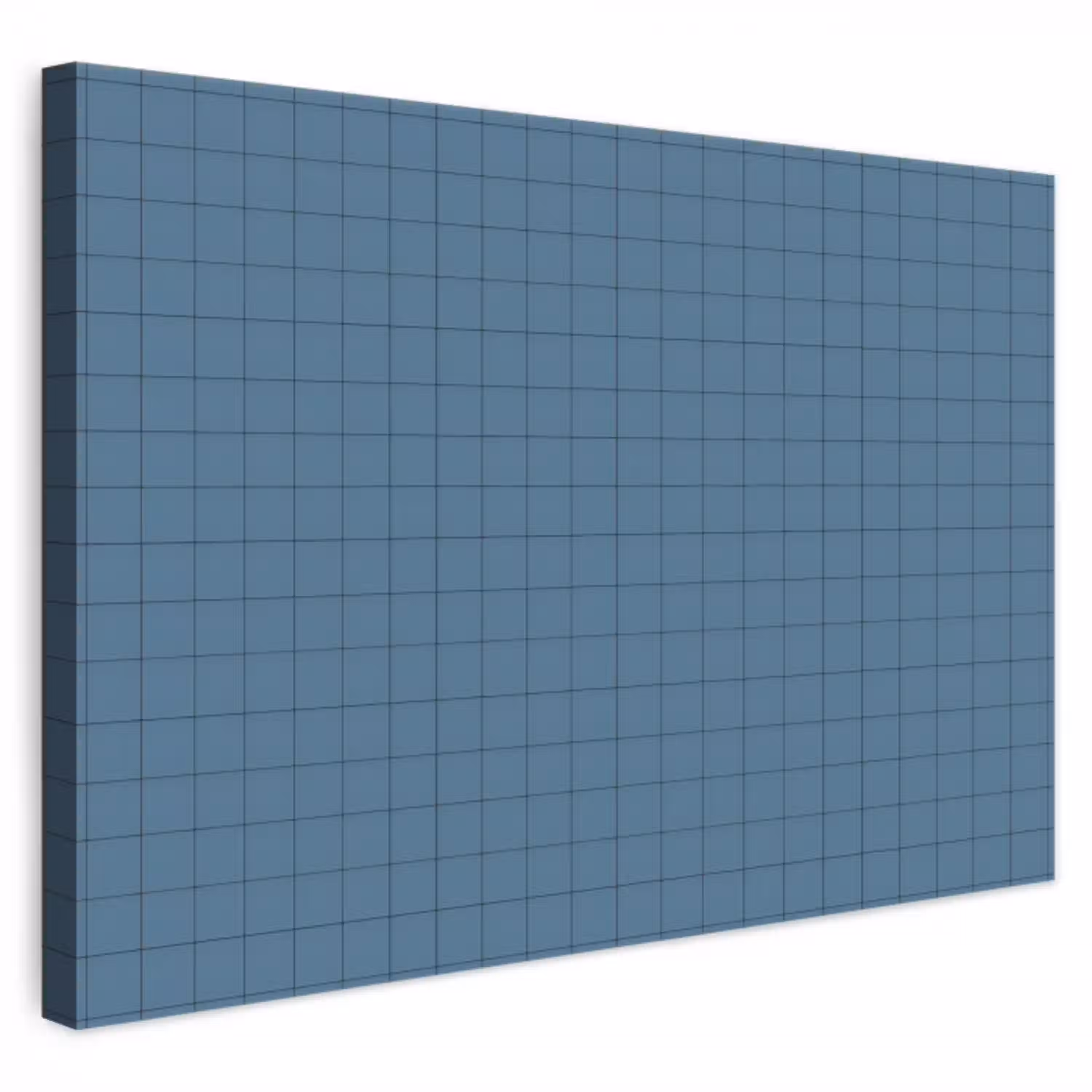 Ruiten - Geometrisch - Blauw canvas 2cm klein 34 -3d