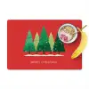 Minimalistisch - Kerstbomen - Rood - Sneeuw Placemat vinyl groot -zzzproduct_Kitchenyeah-website