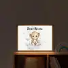 Luipaard - Dier - Kinderen Light Box met batterij (Wandlamp kind) middel -sfeer1_kind