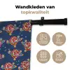 Disco - Blauw - Patroon Wandkleed katoen klein 269 -sfeer2