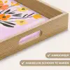 Vaas - Gestreept - Bloemen - Oranje Dienblad Rechthoek middel -USP_HandgreepNL