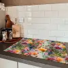 Zomers - Kleurrijk - Patroon - Bloemen Inductie beschermer vinyl 3mm klein 276 -sfeer3