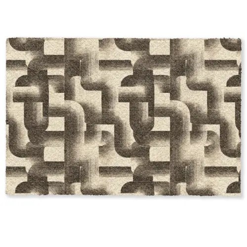 Abstract - Retro - Zwart Deurmat klein 898 -zkaufland3d