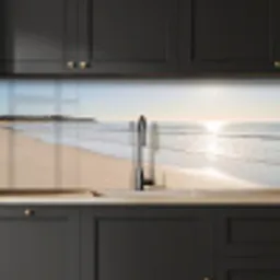 Zee - Zon - Zand keuken achterwand 2 middel -sfeer1