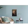 Zelfportret - Schilderij van Rembrandt van Rijn Muursticker klein -plant
