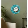 Kokosnoot - Water - Wit Wandcirkel behangsticker klein -sfeer2