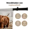 Schotse hooglander - Koe - Dieren - Natuur - Heide Wandkleed katoen klein -sfeer2