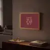 Love your damn self - Kleurrijk - Bordeaux Light Box met batterij (Wandlamp) middel -sfeer1