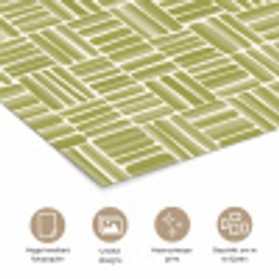 Vlecht - Patroon - Groen poster papier klein 62 -closeup_NL