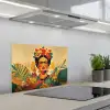Vrouwelijk - Bloemen - Sieraden keuken achterwand spatscherm klein -3d_schuin