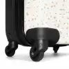 Terracottaspetters op crèmekleur NBS - Handbagage koffer - Kinderen Unisex middel -wiel