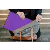 See the good - Oranje - Paars laptophoes neopreen klein -tas
