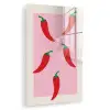 Pepers - Rood - Illustratie plexiglas 5mm klein -zzzproduct_nieuw