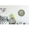 Geluk zit in 't zonnetje - Tekst - Geluk - Quotes - Zon Wandcirkel aluminium klein -kinderkamer