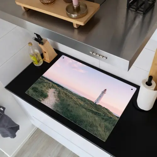 Vuurtoren - Duinlandschap - Zee Inductie beschemer met haakjes klein -sfeer1
